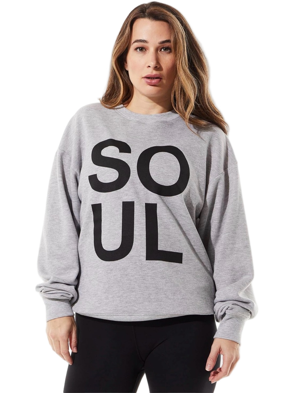 🐕🦺Gray "SOUL" Graphic Pullover Sweatshirt - Women /Men size Small GUC